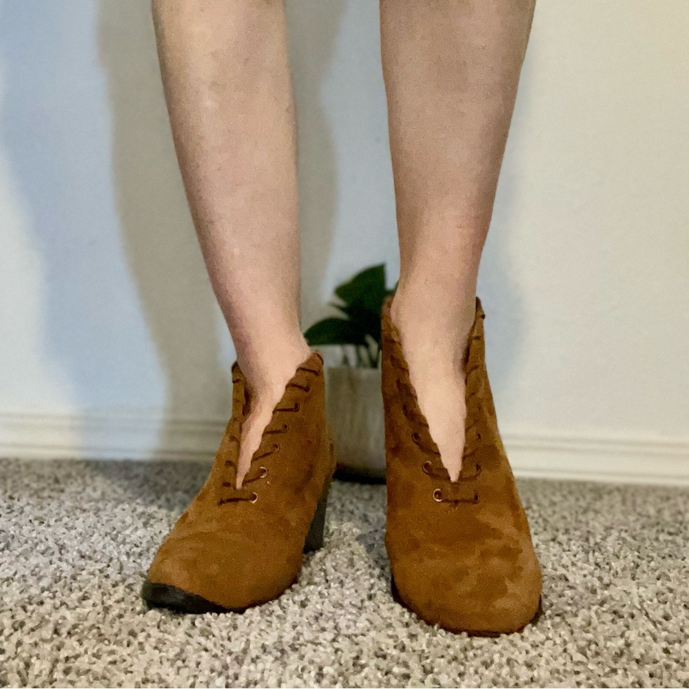 Coconut by Mattise backless boots (brown suede)
